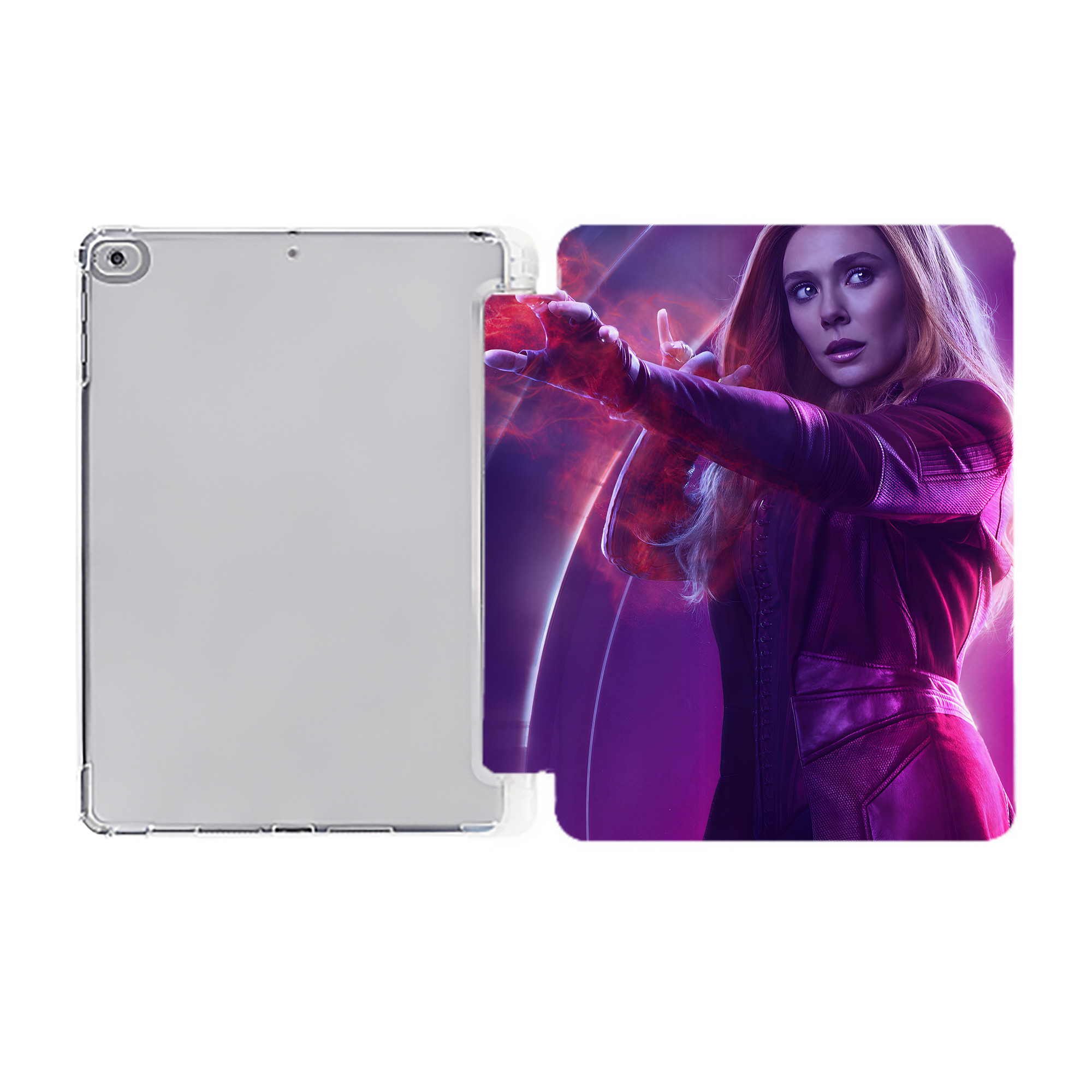 （画像用） アベンジャーズ The Avengers IPad ケース ペン収納付き 三つ折りスタンド PUレザー×シリコン 対応機種9.5/10.5/10.9インチ